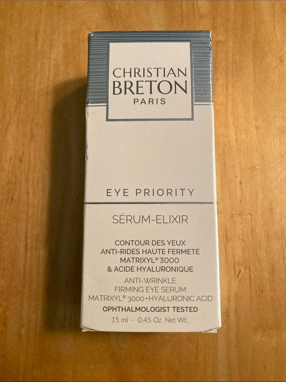 Christian Breton Eye Priority Sérum-Elixir Eye Cream — White & Gray